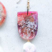 Load image into Gallery viewer, Asymmetrical Shapey Tassels All the way - Psychedelic Infinity Earrings