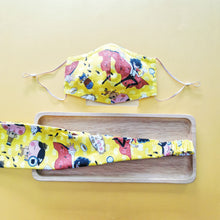 Load image into Gallery viewer, (Set 4.0) Matchy Fabric Face Mask + Headband - Cartoon