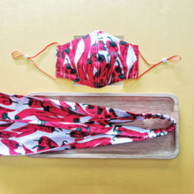 Load image into Gallery viewer, (Preorder) Fabric Face Mask / Headband 2.0 - Chilli