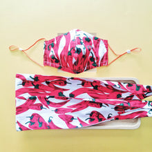 Load image into Gallery viewer, (Preorder) Fabric Face Mask / Headband 2.0 - Chilli