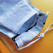 Load image into Gallery viewer, (Preorder) Fabric Face Mask / Headband 3.0 - White Batik