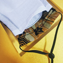 Load image into Gallery viewer, (Preorder) Fabric Face Mask for Men (Size L) - Brown Batik