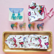 Load image into Gallery viewer, (Set 6.0) Matchy Fabric Face Mask + Headband - Unicorn