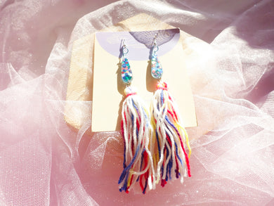 Itadakimasu teardrop rainbow tassels