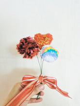 Load image into Gallery viewer, Everlasting Hearty Rainbow Pomz Blooms of 3s