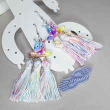 Load image into Gallery viewer, Doodles come alive Aliens petite tassels dangles
