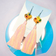 Load image into Gallery viewer, Dreams you wish floral magical gems with sunset tassels
