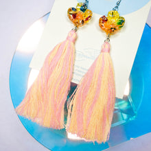 Load image into Gallery viewer, Dreams you wish floral magical gems with sunset tassels