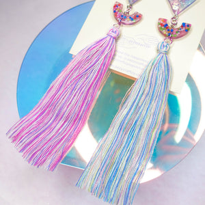 Dreams you wish holographic unicorn tassels all the way