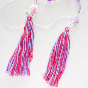 Dreams you wish 4 in 1 mask chain with tassels earrings