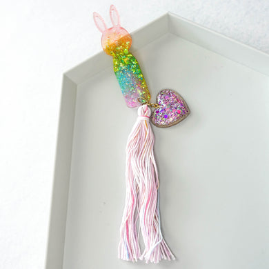 Dreams you wish 2.0 Bunny bookmark with tassels