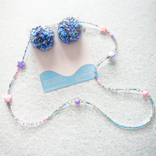 Dreams you wish 2.0 - 4 in 1 mask chain with speckled pomz