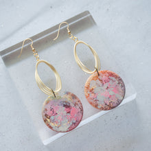 Load image into Gallery viewer, Gold Twirly Circular - Psychedelic Infinity Earrings