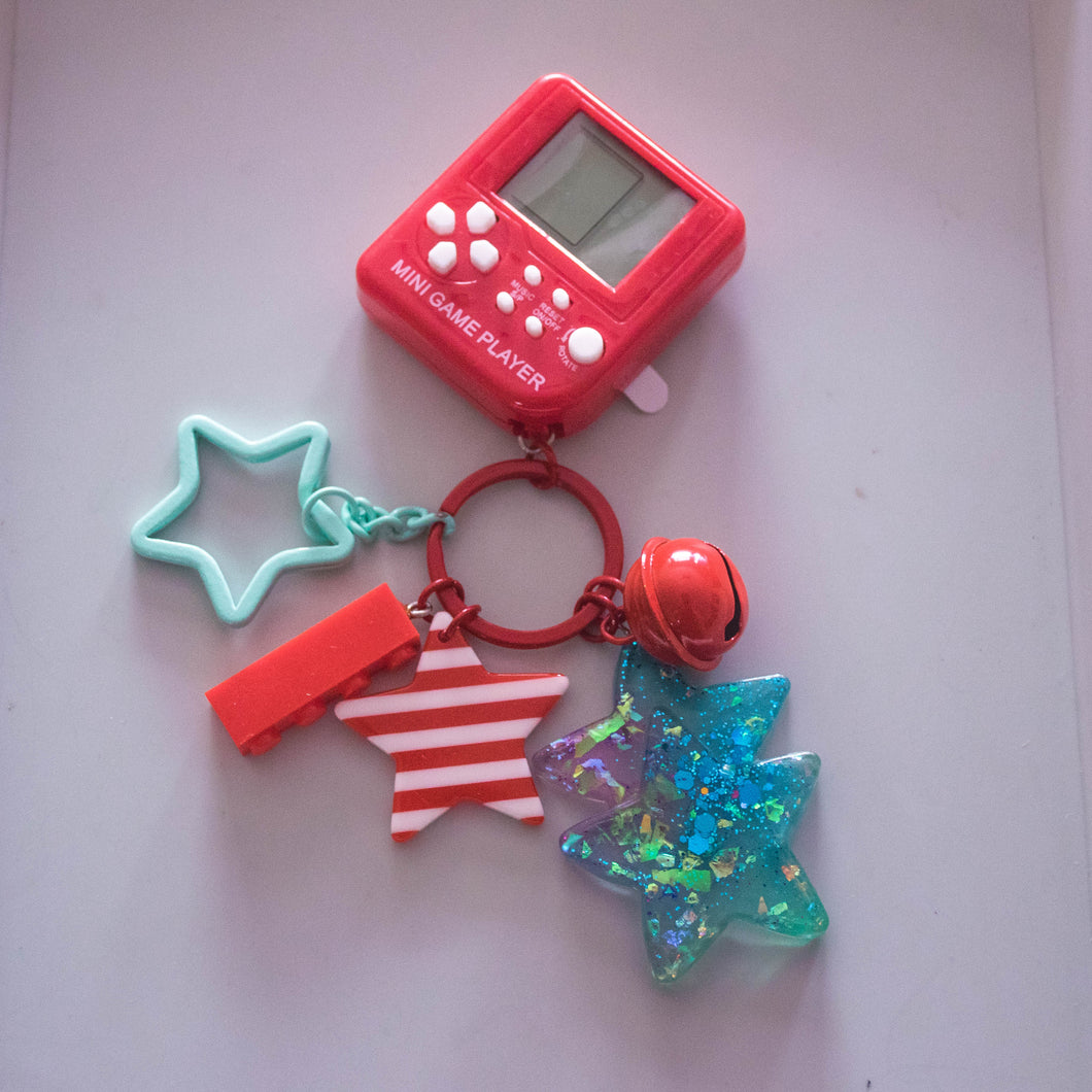 Red Mini Game Player bag charm