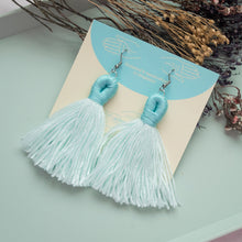 Load image into Gallery viewer, Wrapped tassels - Icy Blue
