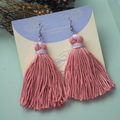 Binded tassels - Blush