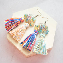 Load image into Gallery viewer, Pride Rainbow Cloud9 double mini tassels