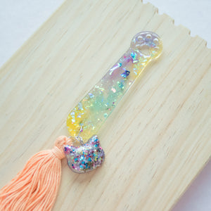 Meow cat paw with tassels Bookmark