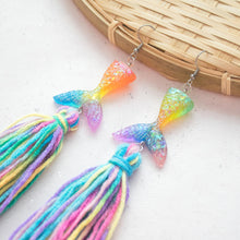 Load image into Gallery viewer, Pride Rainbow Mermaid tail tassels