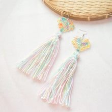 Load image into Gallery viewer, Pride Rainbow Jagged Hearty textured Tassels all the way