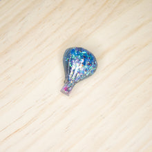 Load image into Gallery viewer, Hot air balloon brooch - Blue/purple holo
