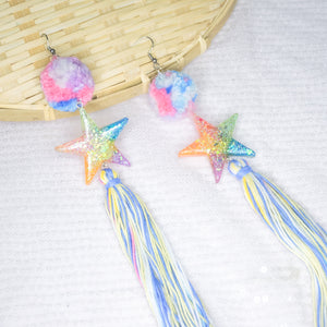 Pride Rainbow Starry Tassels all the way with pomz