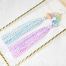 Load image into Gallery viewer, Pride Rainbow Double Tassels Single Side