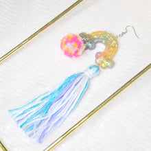 Load image into Gallery viewer, Pride Rainbow Single Side Rainbow Pomz and Tassels