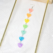 Load image into Gallery viewer, Pride Rainbow Single Side Heart chains 2.0