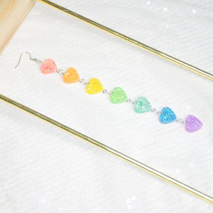 Pride Rainbow Single Side Heart chains 2.0