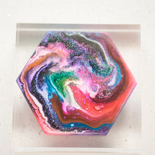 Load image into Gallery viewer, Hexagon 01 (S) - Psychedelic Infinity Trinket Dish