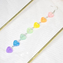Load image into Gallery viewer, Pride Rainbow Single Side Heart Chains