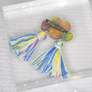 Pride Rainbow Cloud9 Tassels brooch