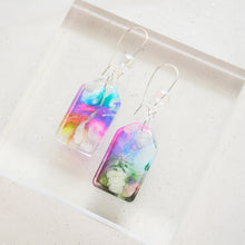Load image into Gallery viewer, Pearly tags - Psychedelic Infinity Earrings
