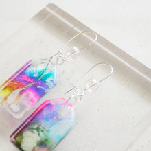 Load image into Gallery viewer, Pearly tags - Psychedelic Infinity Earrings