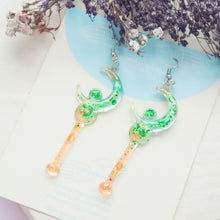 Load image into Gallery viewer, Sailormoon moon wand - Green/Yellow