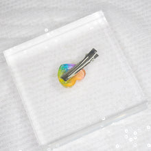 Load image into Gallery viewer, Pride rainbow Heart Hair Pin