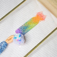 Load image into Gallery viewer, Pride Rainbow Cat with tassels Bookmark