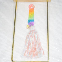 Load image into Gallery viewer, Pride Rainbow Paw with tassels Bookmark
