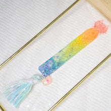 Load image into Gallery viewer, Pride Rainbow Big Cat with tassels Bookmark