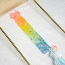 Load image into Gallery viewer, Pride Rainbow Big Cat with tassels Bookmark