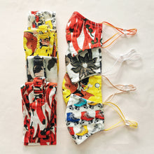 Load image into Gallery viewer, (Preorder Set 2.0) Matchy Fabric Face mask + Headband - Chilli